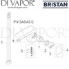 Bristan Pivot Side Action Basin Mixer Clicker Waste Spares